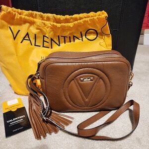 Valentino Brown Crossbody Bag with Tassel
